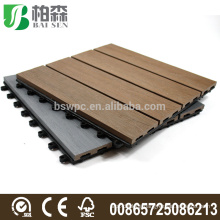 Wholesale composite co-extrusion wpc garden decking board floor tiles